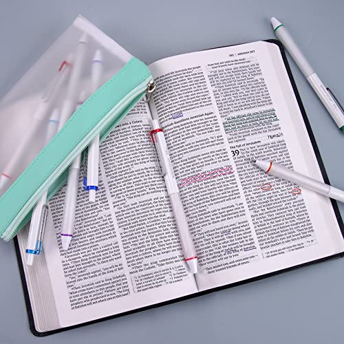 WRITECH أقلام حبر جل WRITECH القابلة للسحب: مجموعة أقلام بزاوية 0.7 مم بألوان متنوعة، أقلام متعددة الألوان كتابة سلسة بدون تسرب، 8 قطع للكتابة في الدفاتر - Image 5