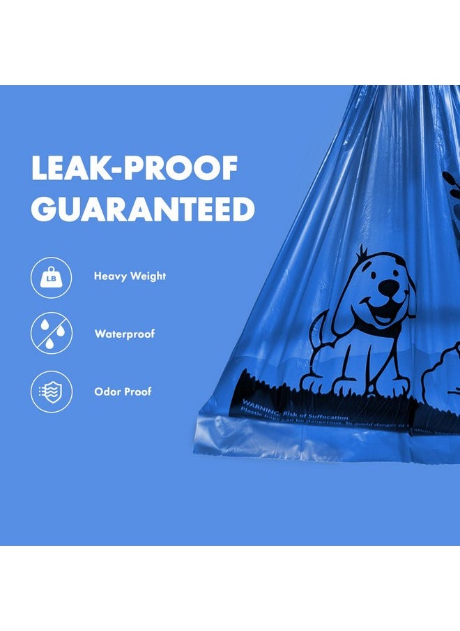 Gorilla Supply - GORILLA SUPPLY 1000 Dog Poop Waste Bags with Dispenser and Leash Tie, 9" x 13", Blue, 1000 Count - Image 1