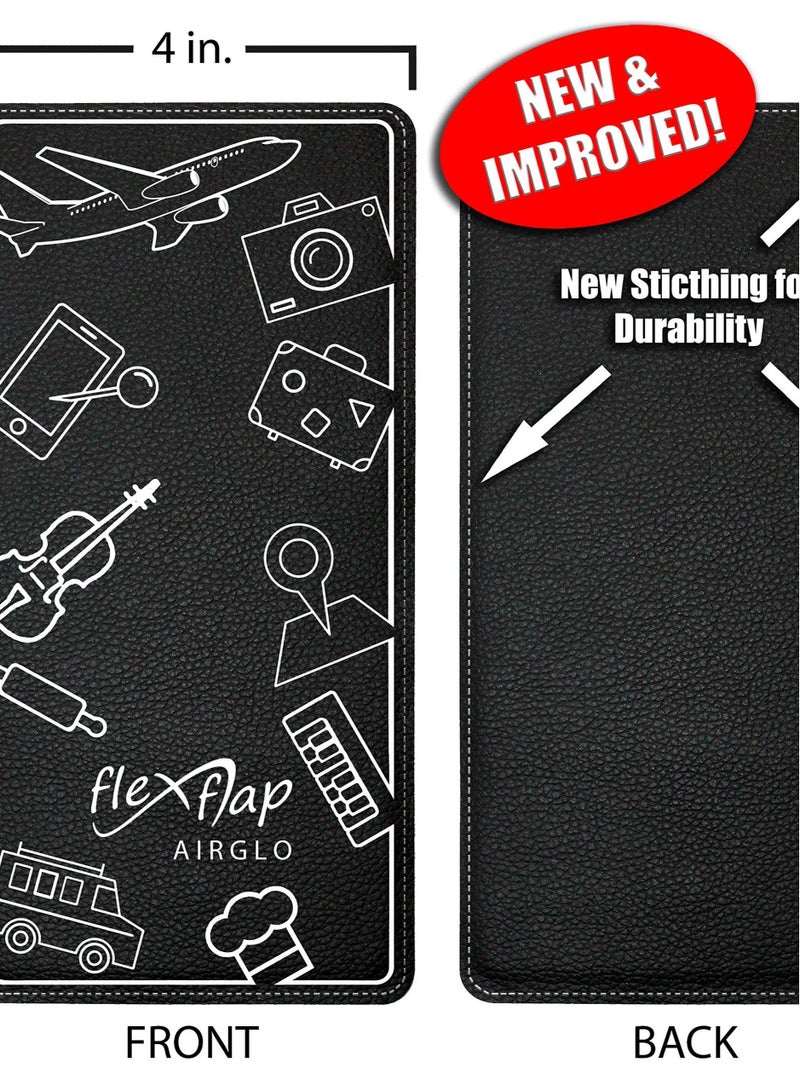 Captaintech Must-Have Airplane Travel Essentials: Flex Flap Cell Phone Holder & Tablet Stand, Stay Organized and Entertained In-Flight and On-the-Go! - Image 2