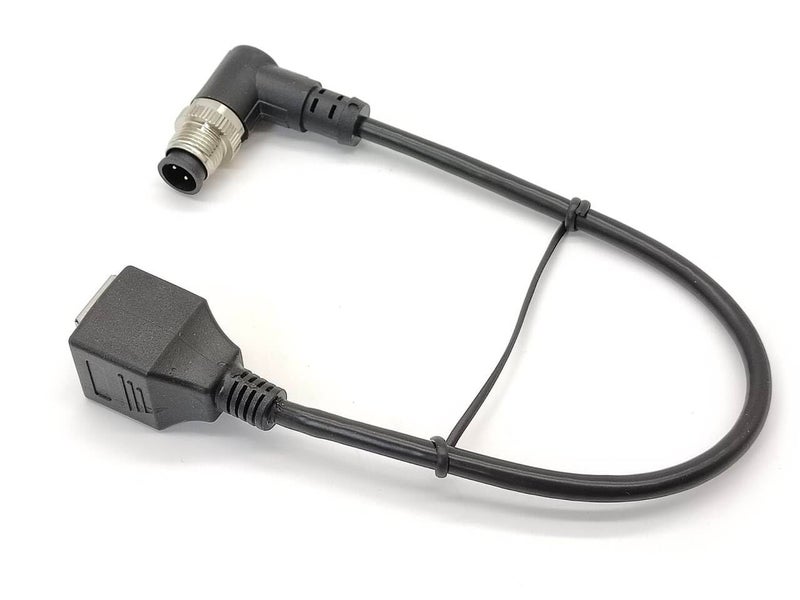 Elecbee M12 4 Pin A Code Connector Male Right Angle to RJ45 8P8C Female Straight Cable Cordsets 0.2M RJ45 8P8C to M12 4Pin Male 90 Degree Connector - Image 3