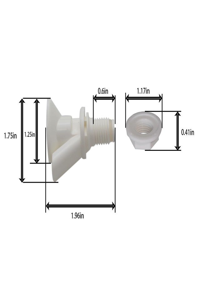 ماكسمورال مبرد مياه ماكسمورال، 4 قطع، صنبور مياه بزر ضغط أبيض، متوافق مع صمام تبريد جوت من رابرميد - Image 4