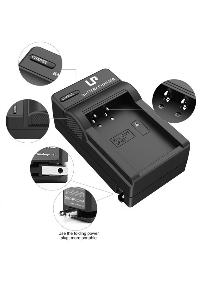 LP E17 Battery Charger, LP Charger Compatible with Canon EOS Rebel T7i, T6i, T6s, SL3, SL2, 77D, 9000D, 8000D, 800D, 760D, 750D, 200D, M6, M5, M3, Kiss X8i DSLR Cameras & More - Image 5