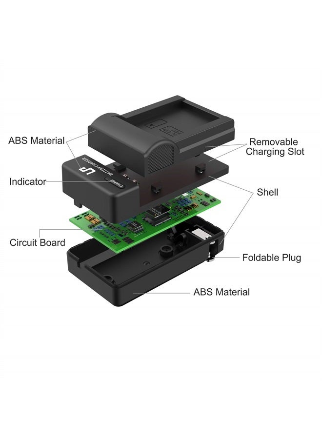 LP E17 Battery Charger, LP Charger Compatible with Canon EOS Rebel T7i, T6i, T6s, SL3, SL2, 77D, 9000D, 8000D, 800D, 760D, 750D, 200D, M6, M5, M3, Kiss X8i DSLR Cameras & More - Image 2