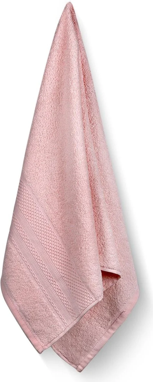 Bluenity Softy - Set of 2 Cotton Hand/Face Towels 50 x 90 cm Pink