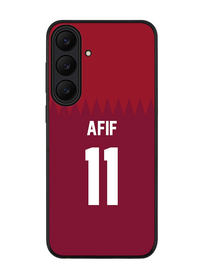 Stylizedd For Samsung Galaxy S25 FE Case,Slim fit Camera Protection, Shockproof Thin Phone cover  - Football - Qatar,  Afif