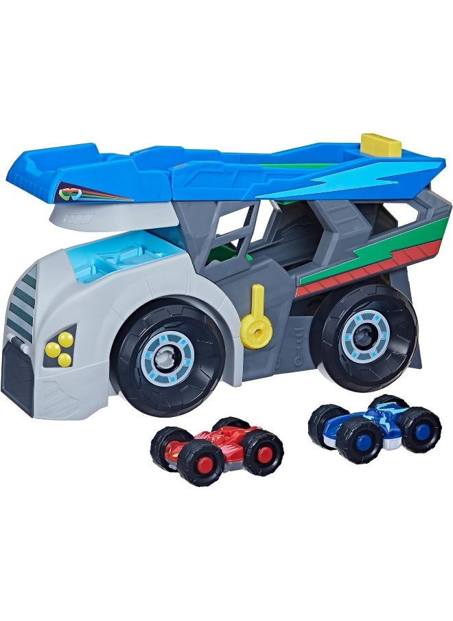 PJMASKS - Power Heroes Hero Hauler Truck Playset with 2 Duo Racer Superhero Toy Cars, Preschool Toys for Kids 3 Years and Up - Image 1