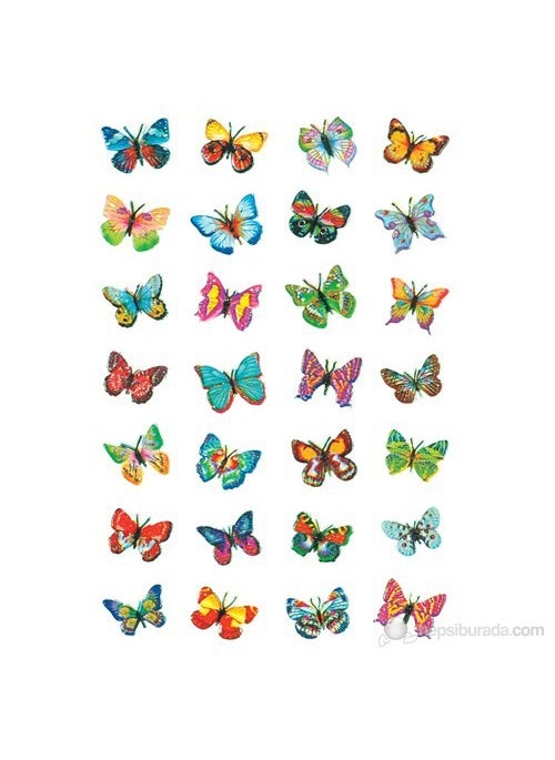 Herma Magic Sticker Glittery Butterflies Shiny 