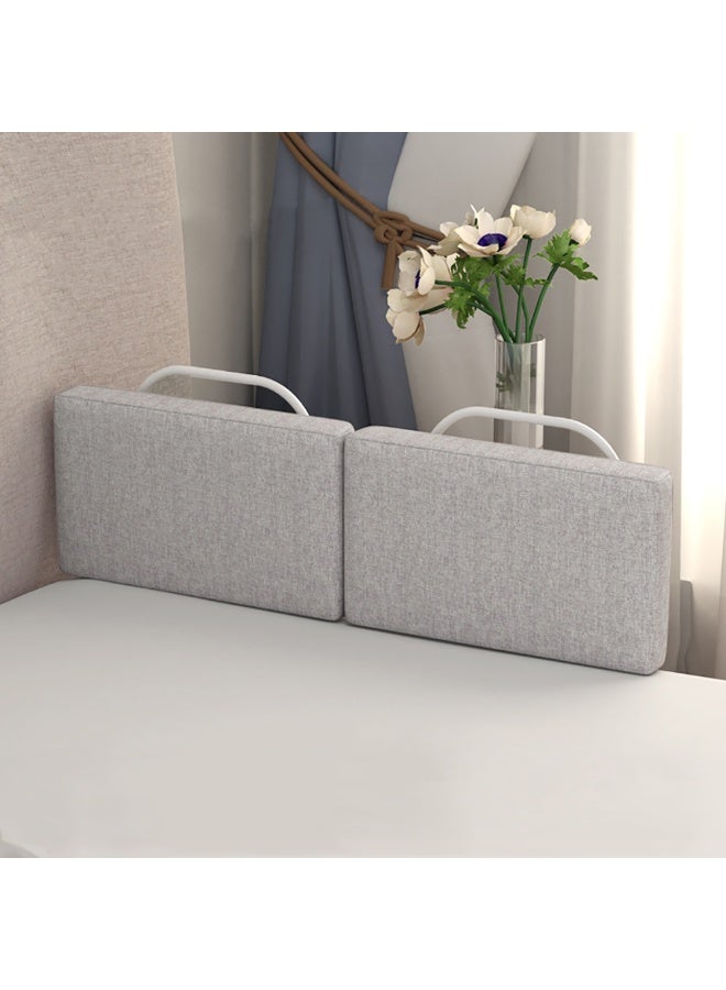 Baby Bed Rail Guard - Free Combination Bed Barrier 2pcs Soft Safety Bed Fence Falling Protector for Newborn Toddler & Kids Height Adjustable Universal Bed Guardrail (Grey)  - Image 1