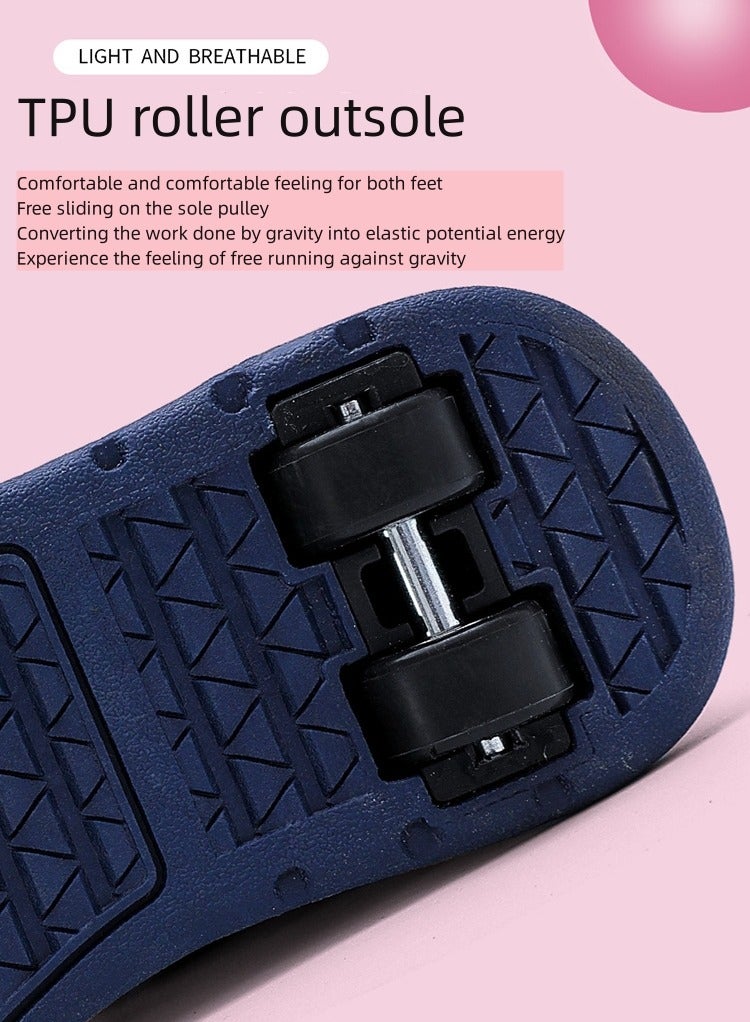JAKTK boys and girls double wheel flying shoes with wheels  - Image 2