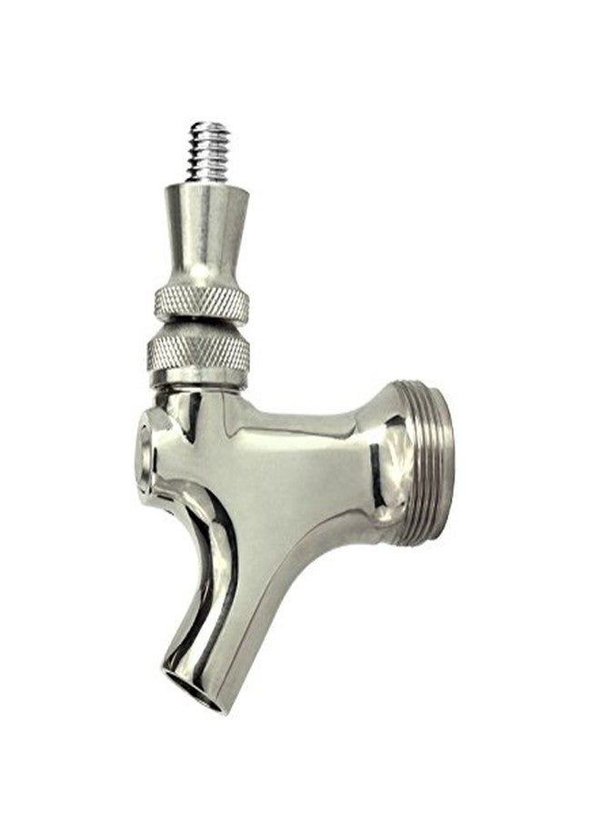 Beverage Factory EBCFBLSHANK4 Chrome Beer Faucet and Shank Combo - Image 3