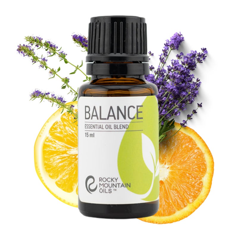 Rocky Mountain Oils Balance Essential Oil Blend 15ml - Pure Aromatherapy Diffuser Oil | Lavender, Lemon, Orange & More | Ideal for Relaxation and Meditation | Perfect for Diffusers and DIY Products - Image 2