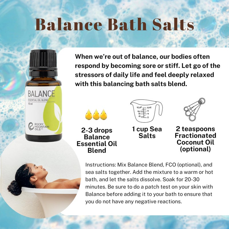 Rocky Mountain Oils Balance Essential Oil Blend 15ml - Pure Aromatherapy Diffuser Oil | Lavender, Lemon, Orange & More | Ideal for Relaxation and Meditation | Perfect for Diffusers and DIY Products - Image 5