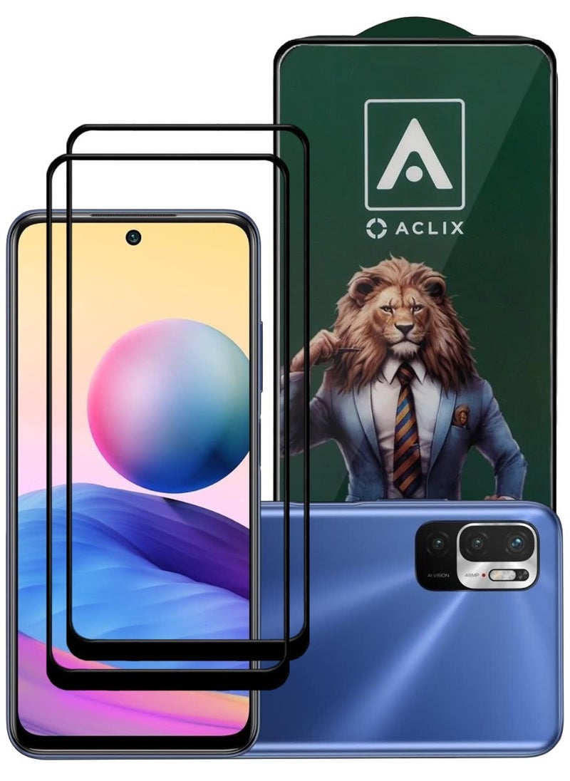 ACLIX 2 Pieces Antistatic ESD Dustproof Premium Quality High Definition Tempered Glass Screen Protector Designed For Xiaomi Redmi Note 10 5G - Image 1