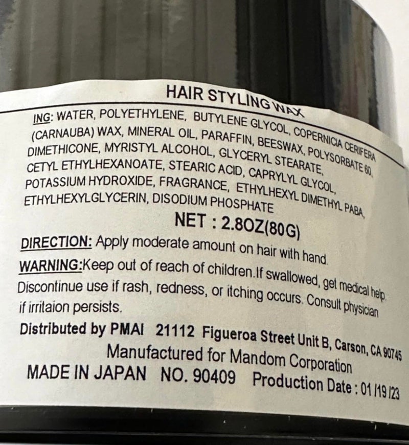 GATSBY Mandom Gatsby Styling Ultra Hard Type Wax, 2.8oz(80g) - Image 4