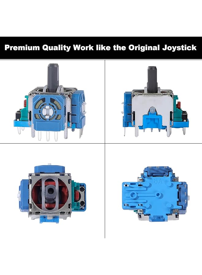 قطع من عصي التحكم البديلة لوحدة تحكم Dualsense PS5، عجلة استشعار تناظرية ثلاثية الأبعاد، عصا تحكم إبهام، وحدة هزاز عصا التحكم البديلة لوحدة تحكم Playstation 5 - Image 4