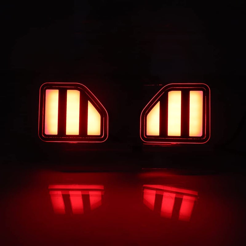 LED Rear Bumper Reflector Tail Light for Jeep Wrangler 2018-2023 - Image 4
