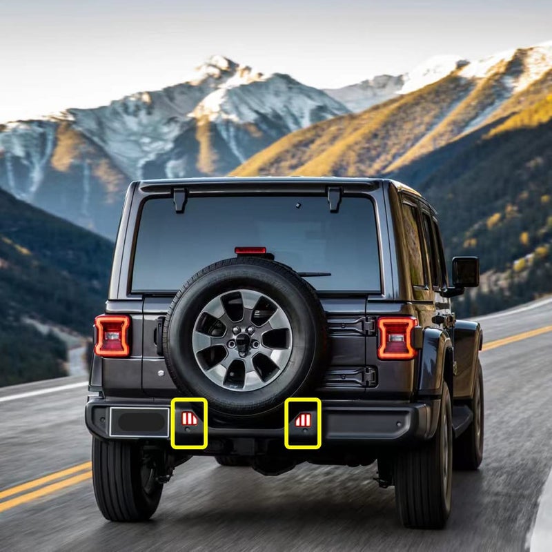 LED Rear Bumper Reflector Tail Light for Jeep Wrangler 2018-2023 - Image 1