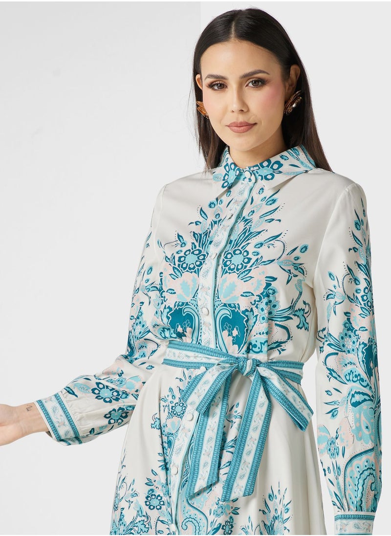 Khizana Abstract Print Dress  - Image 3