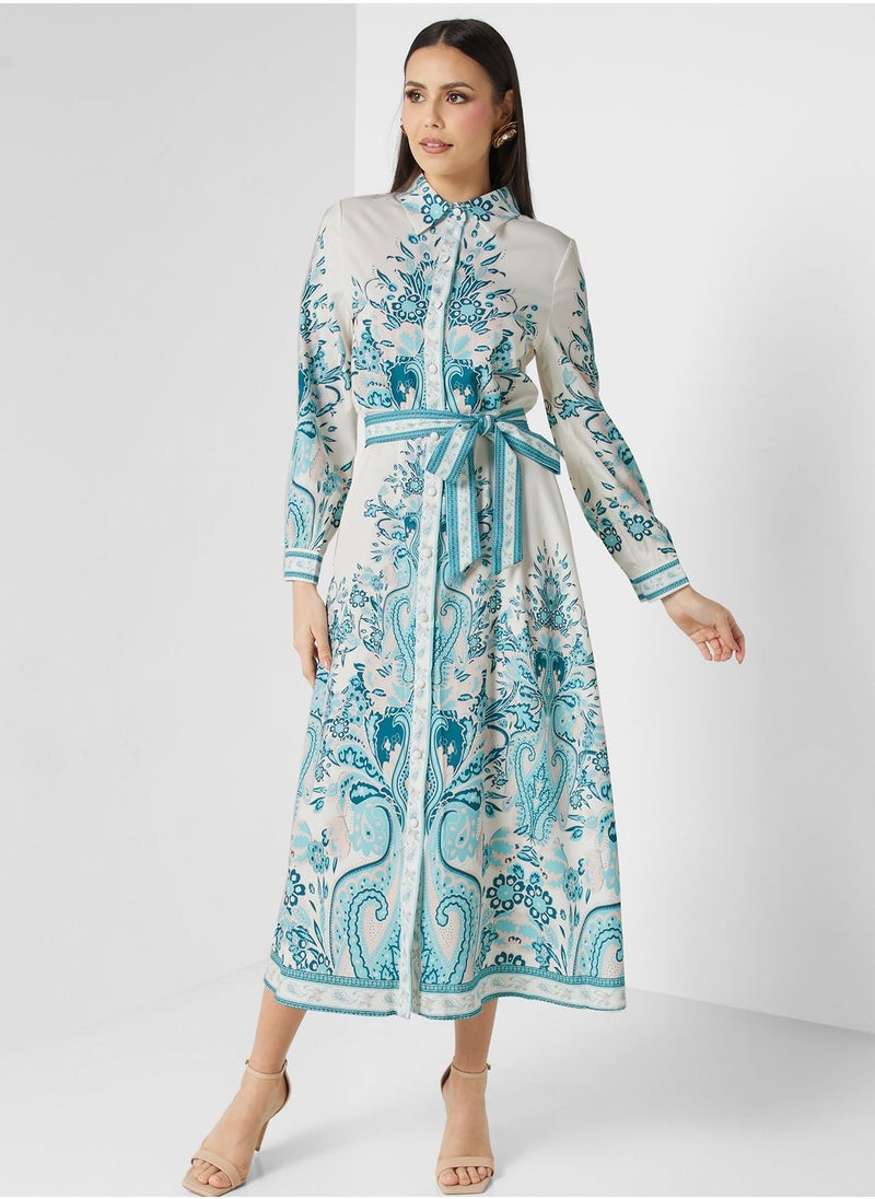 Khizana Abstract Print Dress  - Image 4