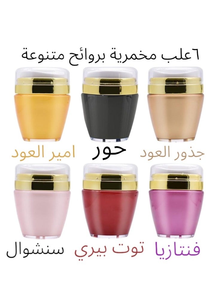 الهلال - بكج كريم مخمرية لمسة حريرية معطرة للجسم والشعر 25 جم عدد 6 علب بروائح متنوعة - Image 1