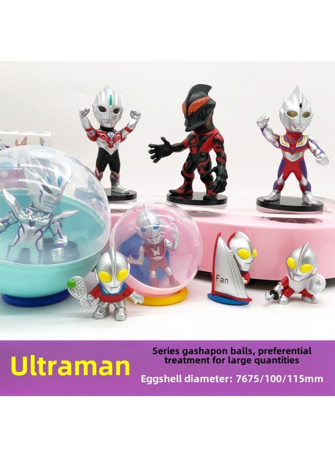 100mm Gashapon Ball Altman Salted Egg Superman 75mm Gashapon Hand Gashapon Toy Gashapon Large-Color:100mm Ultraman 2nd Generation (6 Models)-Specifications:Half-colored Eggshell