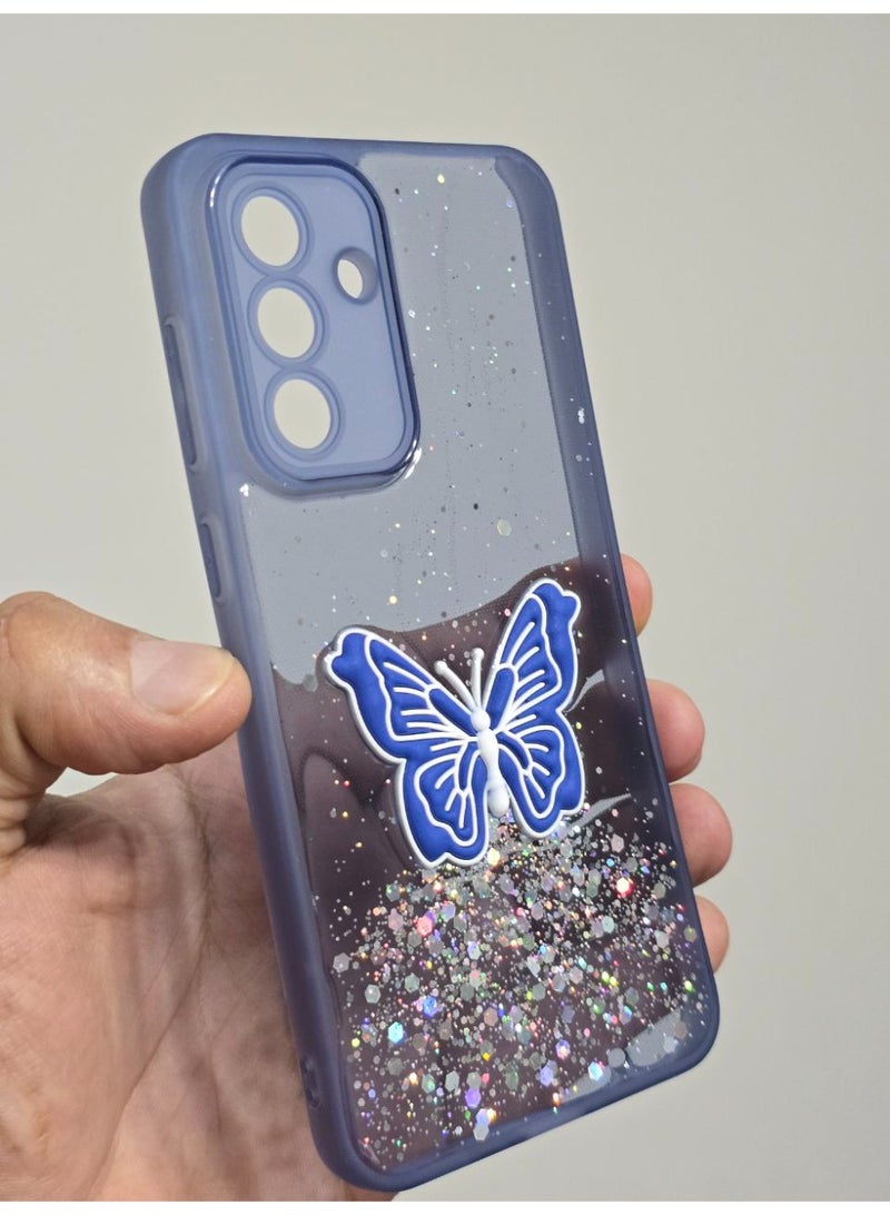 غطاء خلفي عليه فراشة متوافق مع هاتف سامسونج جلاكسي A56 - Image 3