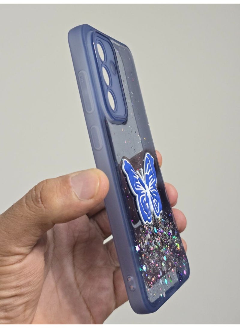 غطاء خلفي عليه فراشة متوافق مع هاتف سامسونج جلاكسي A56 - Image 2