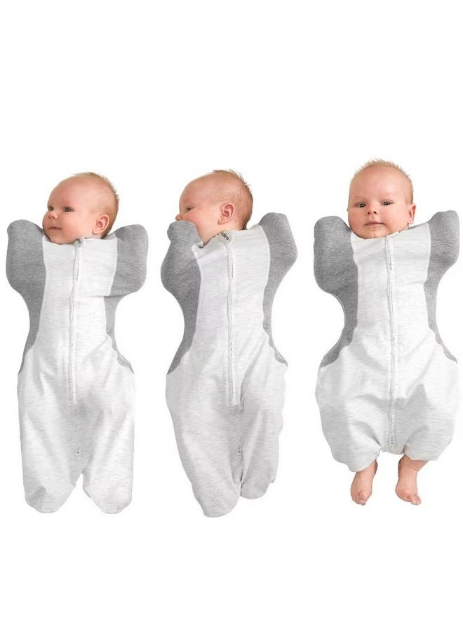 KIDIRA - KIDIRA Swaddle for Newborns, Baby Swaddles 1-3 Months 5-13lb, Arms Up Swaddle 1-3 Months Newborn with Moisture-Wicking Fabric, Promotes Healthy Hip Development, 2-Way Zipper & Foot Buttons, 1Pack - Image 1