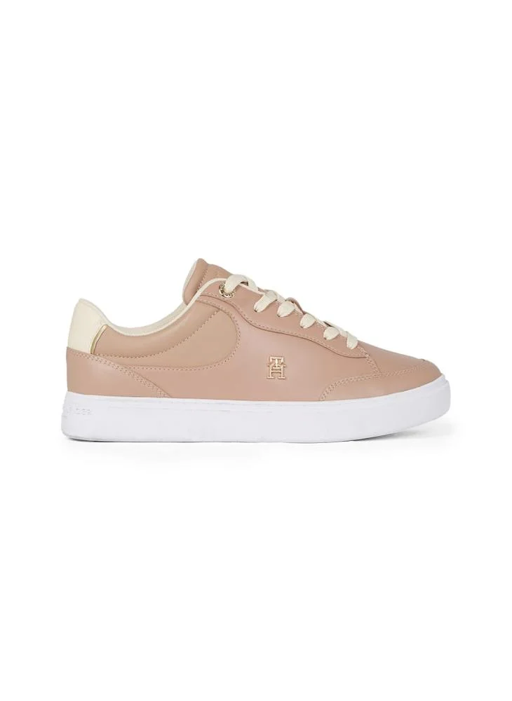 تومي هيلفيغر Logo Detail Lace Up Low Top Sneakers