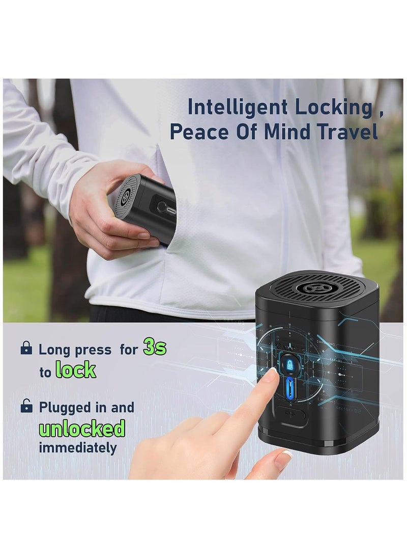 Electric Air Pump for Inflatables, Portable Rechargeable 1600mAh Battery for Space Hopper Exercise Ball, Inflate Deflate Mini Pumps for Pool Floats Air Bed, Air Mattress Yoga Balls Vacuum Storage Bags  - Image 2