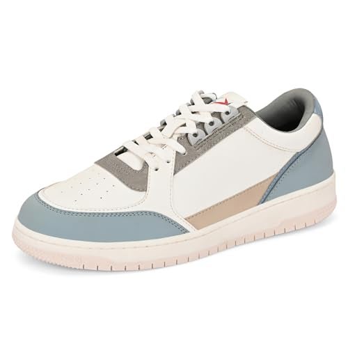 Cruiser Men's Augustus White-Blue Sneakers_7 UK (2505-2) - Image 1