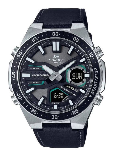 Edifice Analog-Digital Leather Strap Men's Watch EFV-C110L-1AVDF