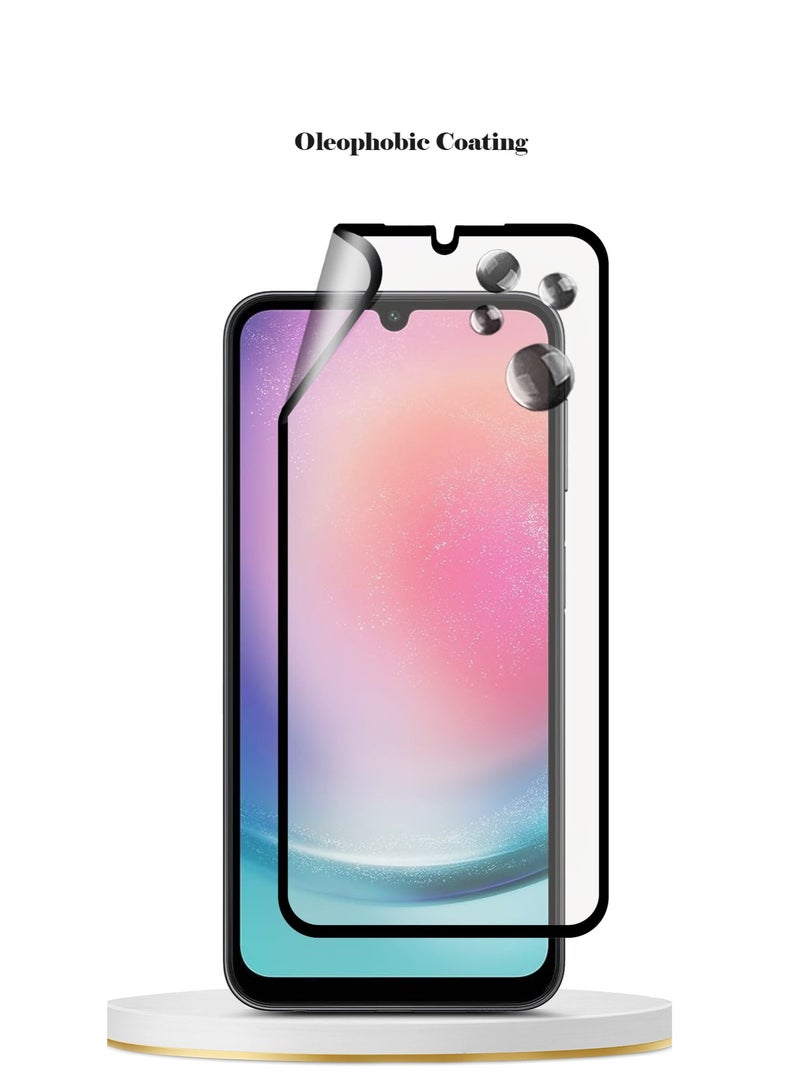 Techie واقي شاشة سيراميكي غير لامع من Techie لهاتف Samsung Galaxy A24 - ملمس ناعم ومضاد لبصمات الأصابع وخالٍ من الفقاعات - Image 2