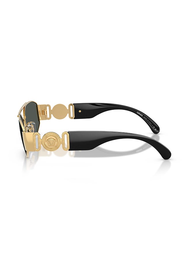 VERSACE Men VE2287 100287 Full Rim Irregular Sunglasses - Lens Size: 58 mm - Image 3