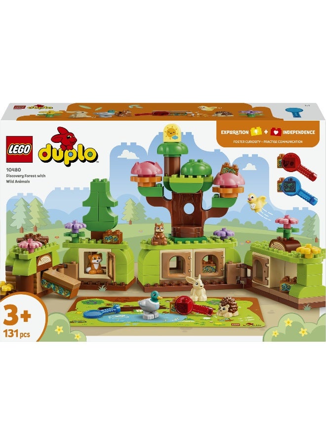 LEGO DUPLO Discovery Forest with Wild Animals 10480 Building Toy Set (820 Pieces) - Image 2