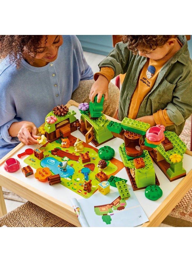 LEGO DUPLO Discovery Forest with Wild Animals 10480 Building Toy Set (820 Pieces) - Image 4