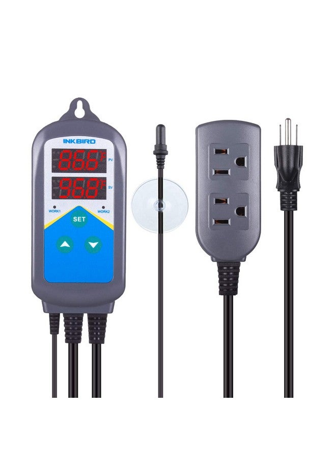 INKBIRD Digital Outlet Heat Temperature Controller With Day Night Control For Brewing Aquarium Breeding Reptiles Hatching Heat Mat  - Image 1