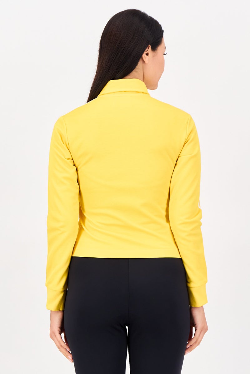 adidas Originals Women Sportswear Fit Long Sleeve Outdoor Jacket, Yellow - Image 2