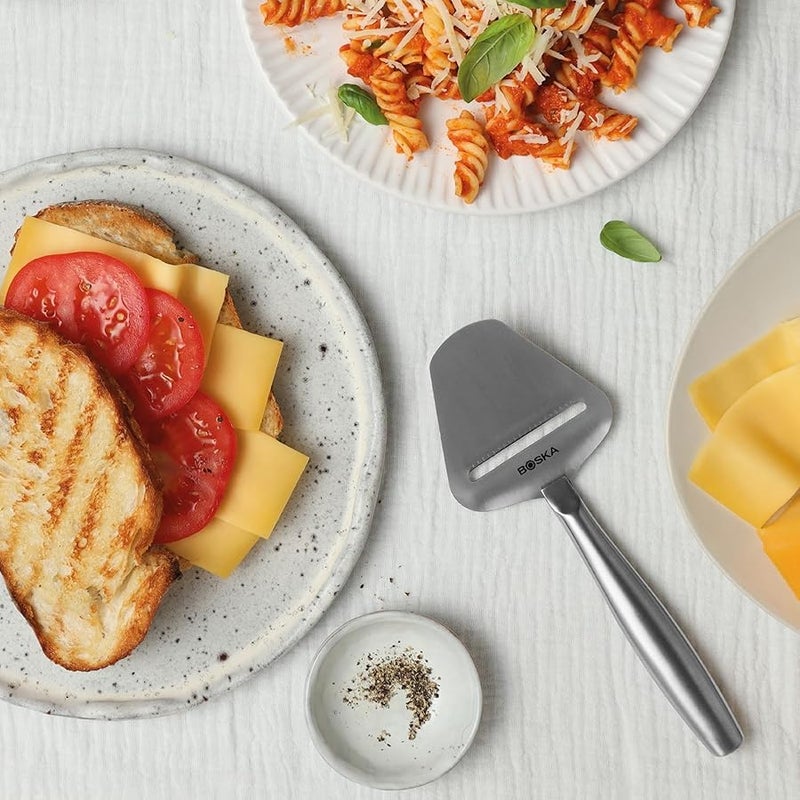 BOSKA Stainless Steel Cheese Slicer - Copenhagen For All Types of Cheese - Multi-Functional Cheese Slicer - Handheld Slicer - Silver Non-Stick - Dishwasher Safe - For Kitchen Cooking - Image 4