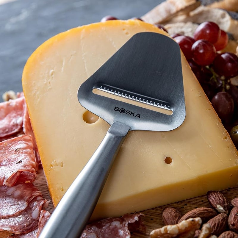 BOSKA Stainless Steel Cheese Slicer - Copenhagen For All Types of Cheese - Multi-Functional Cheese Slicer - Handheld Slicer - Silver Non-Stick - Dishwasher Safe - For Kitchen Cooking - Image 2