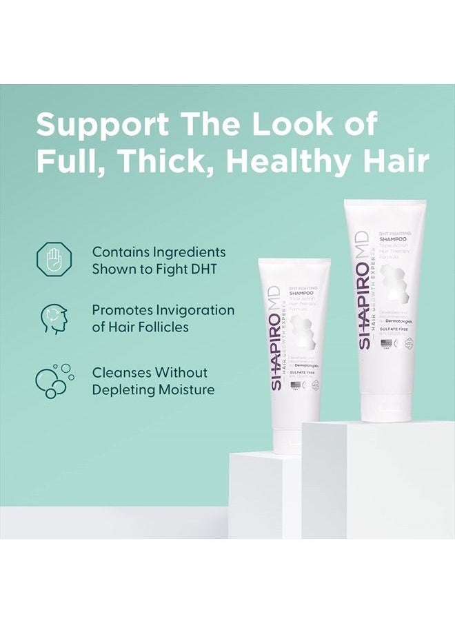 Shapiro MD Hair Growth Experts - Shapiro MD Vegan Hair Loss Shampoo for Thinning Hair | Experience Healthier, Fuller and Thicker Looking Hair - Shapiro MD | 1-Month Supply - Image 1