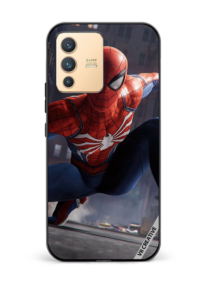 VR CREATIVE Protective Case Cover For Vivo V23 5G Spiderman Design Multicolour - Image 1