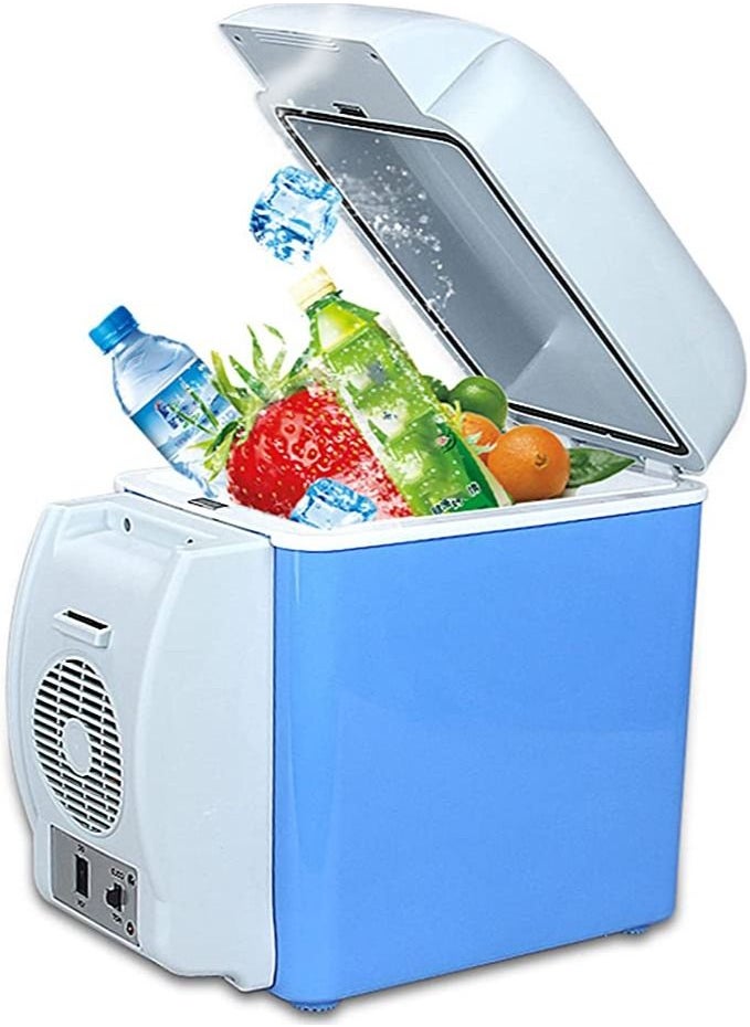Generic - Camping Fridge Portable Mini Car Fridge Hot and Cold 7.5 Liter with Adjustable Shoulder Strap Electric Cool Box Run Quietly for Camping Road Trip travel party and Picnic - Image 1