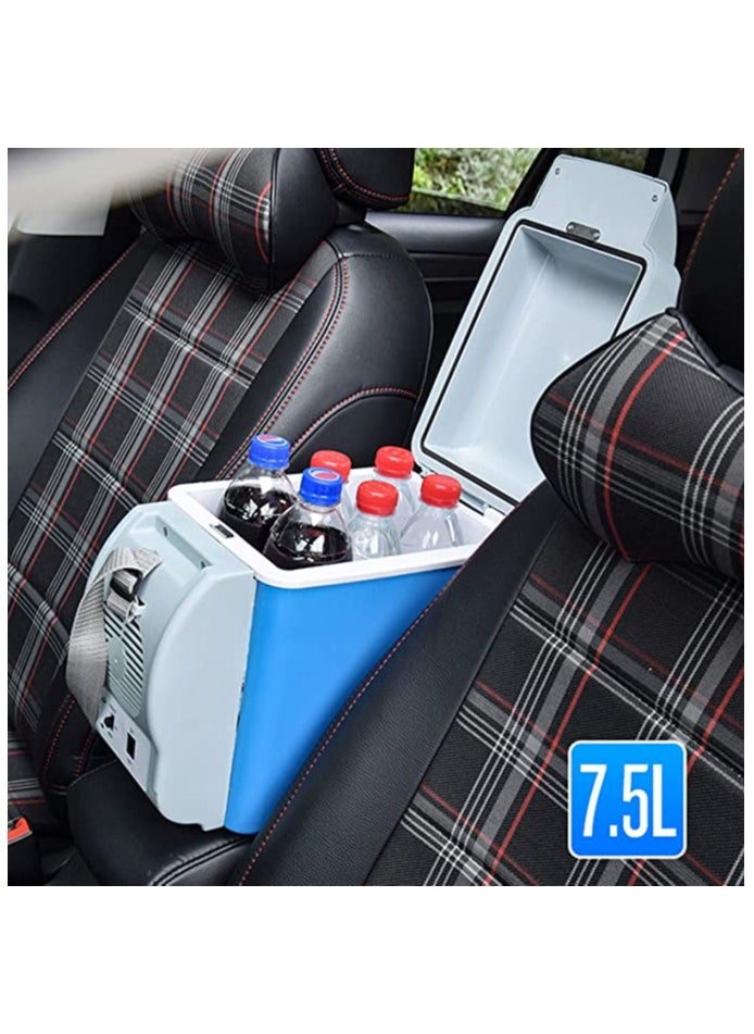Generic - Camping Fridge Portable Mini Car Fridge Hot and Cold 7.5 Liter with Adjustable Shoulder Strap Electric Cool Box Run Quietly for Camping Road Trip travel party and Picnic - Image 1