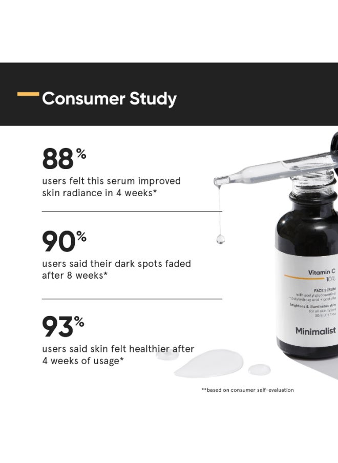 MINIMALIST - 10% Vitamin C Serum for Skin Brightening | Illuminating Skin For Beginners - Image 1