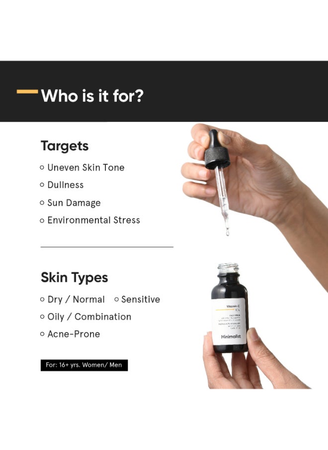 MINIMALIST - 10% Vitamin C Serum for Skin Brightening | Illuminating Skin For Beginners - Image 1