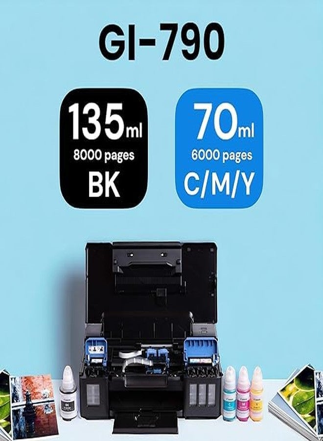 ANG GI 790 Ink Refill for Canon PIXMA G1000, G1010, G1100, G2000, G2002, G2012, G2100, G3000, G3010, G3012, G3100 Printers Ink (Black, Yellow, Cyan, Magenta) - Image 3