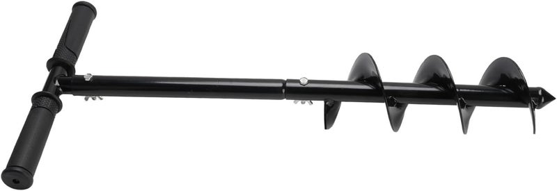 Hand Operated Auger Drill Bit, T Shaped Cold Rolled Steel, Manual Garden Hole Digger - Ergonomic Rubber Handle, Fast Installation, Ideal for Planting and Outdoor Use - Image 4