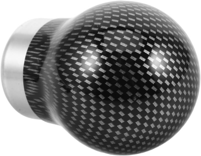 PRETYZOOM Carbon Fiber Gear Shift Knob Spherical Handle for Comfortable Grip Lightweight Design for Changes Durable Car Modification Part - Image 1