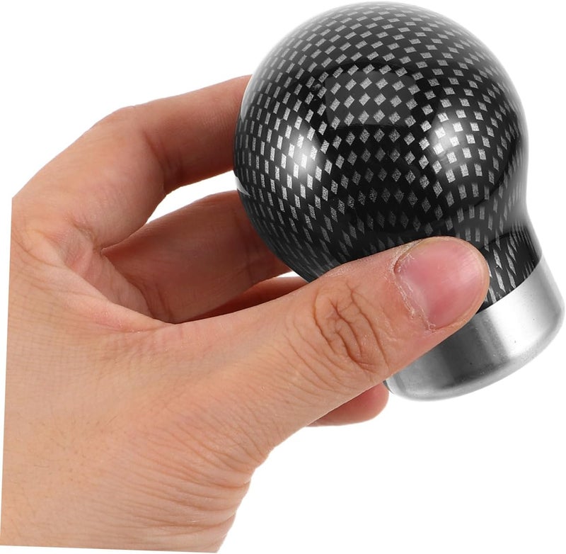 PRETYZOOM Carbon Fiber Gear Shift Knob Spherical Handle for Comfortable Grip Lightweight Design for Changes Durable Car Modification Part - Image 4